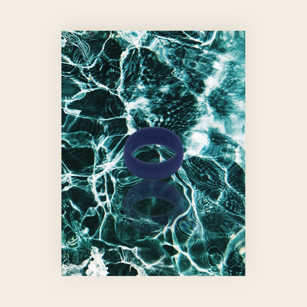 Dura Gear Natural black silicone ring textured minimalist flexible everyday wear